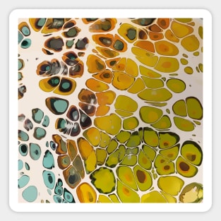 Cells in Milk, Acrylic Organic Textures - WelshDesignsTP001 Magnet